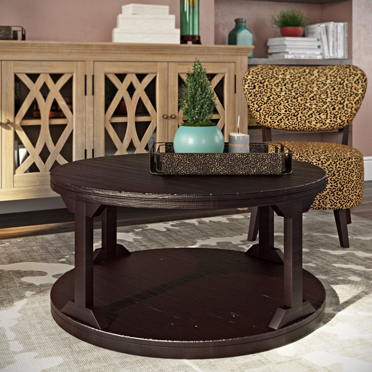 Millwood Pines Seija Lift Top Floor Shelf Coffee Table with Storage